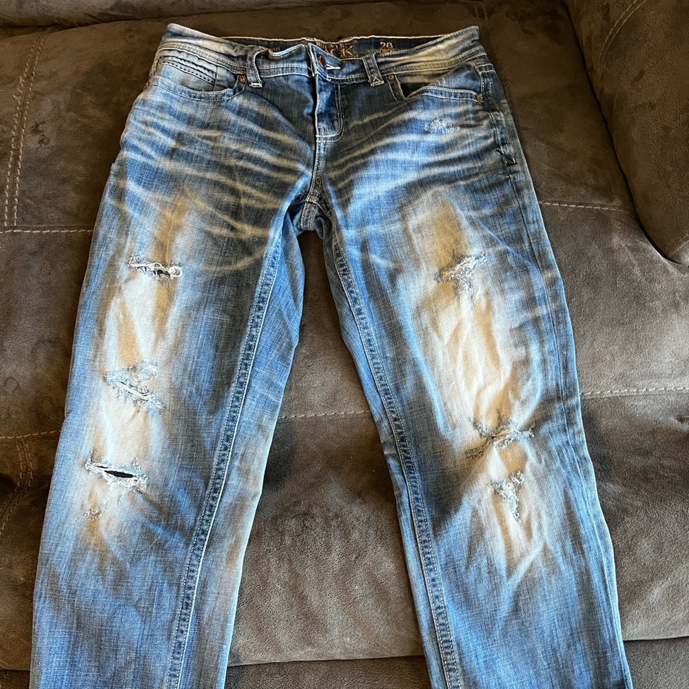 Buckle black jeans